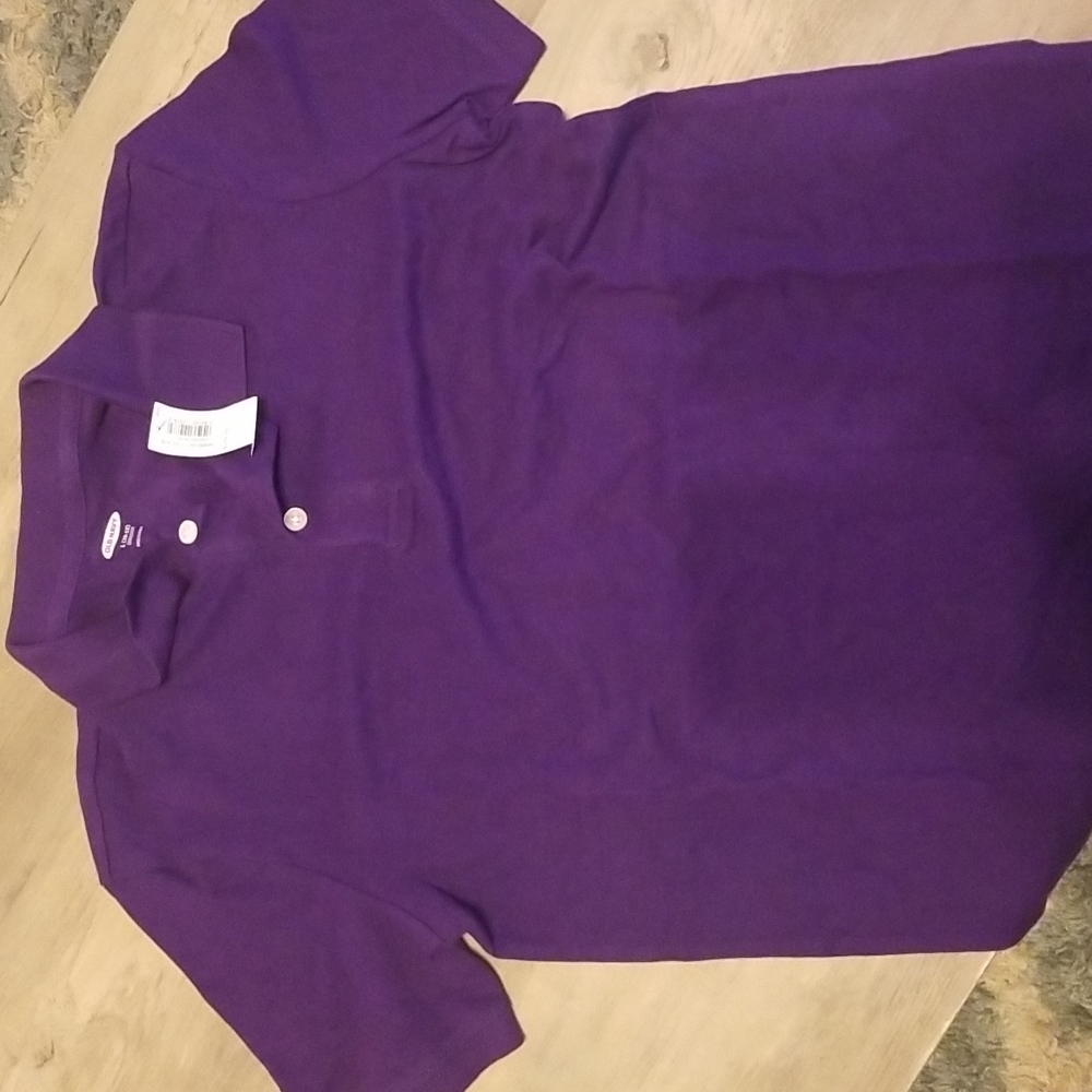Boys Purple Polo
